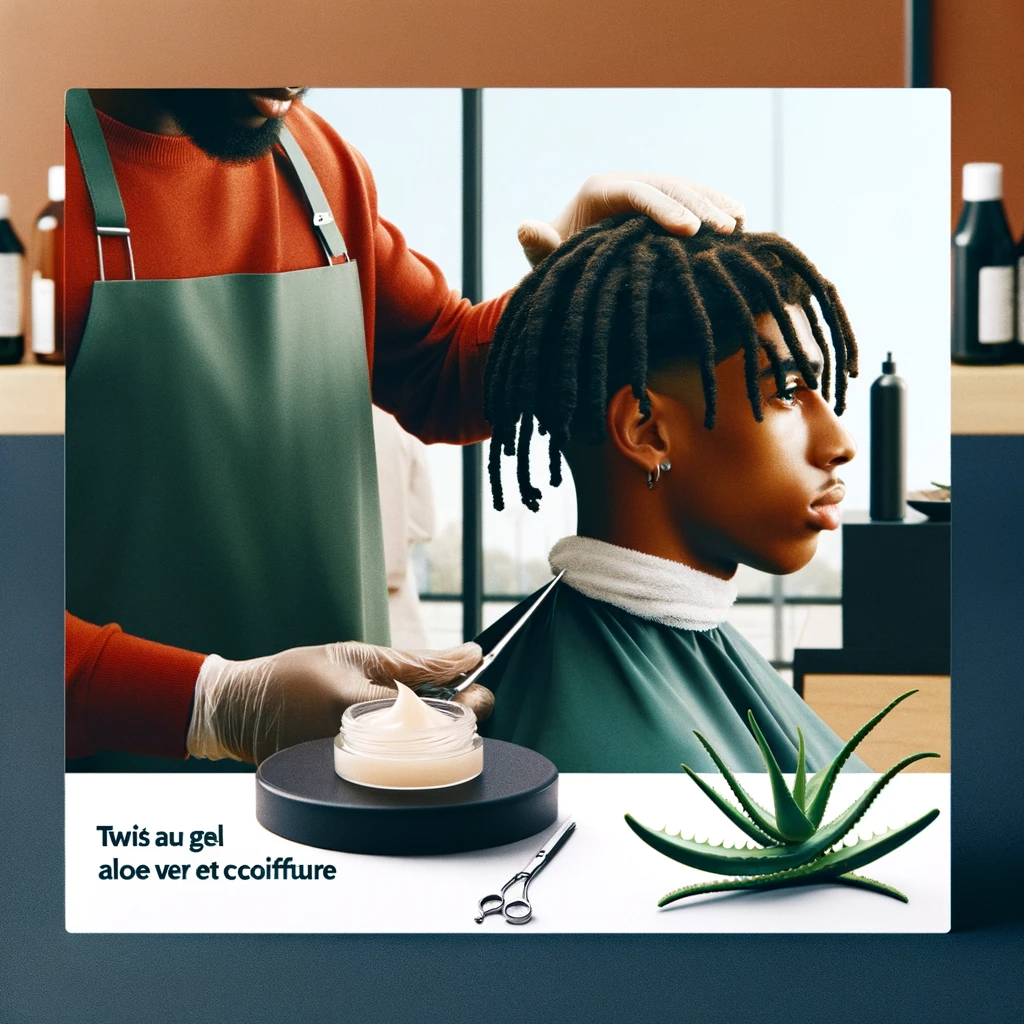 Twist au gel aloe vera  et coiffure